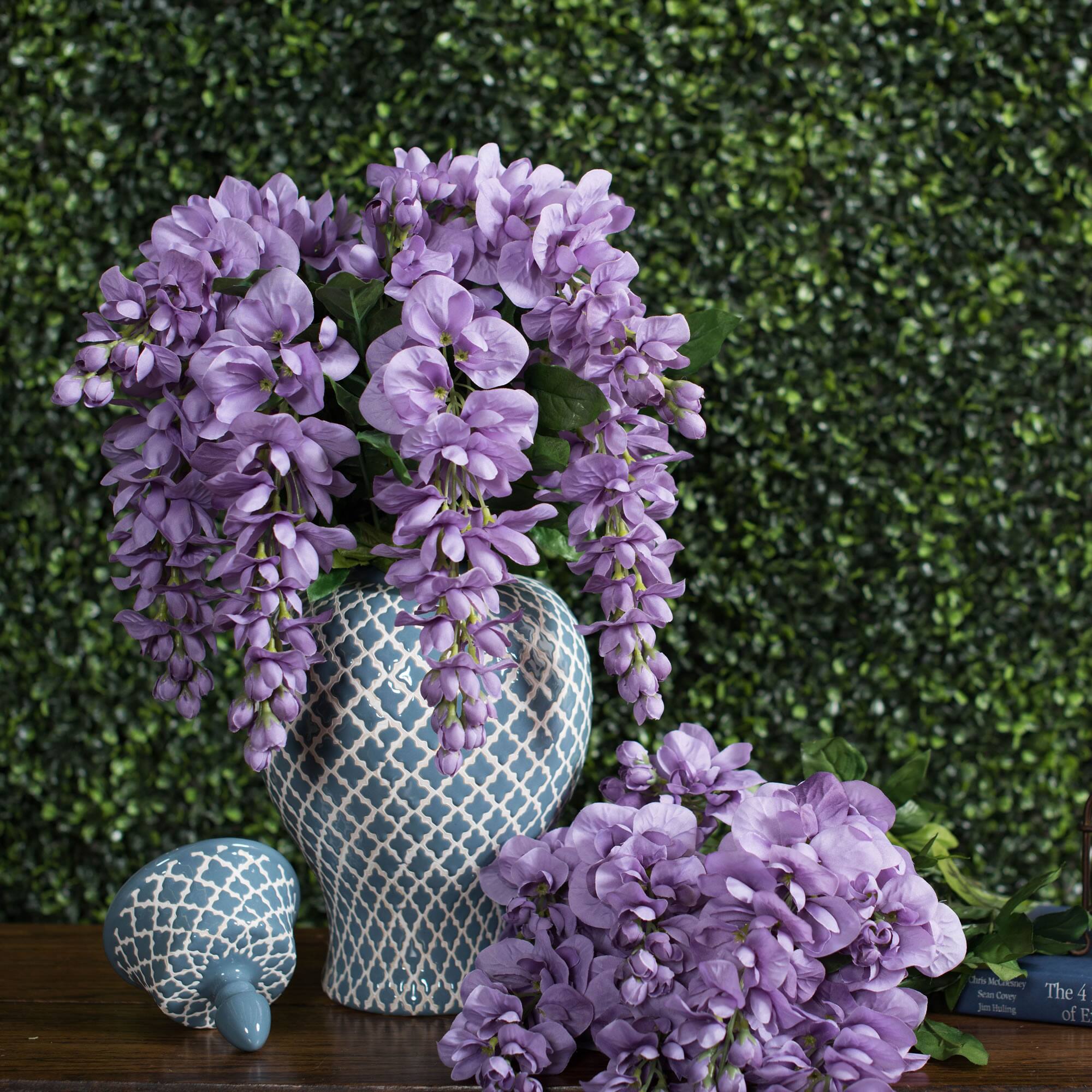 Artificial Lavender Wisteria Bush
